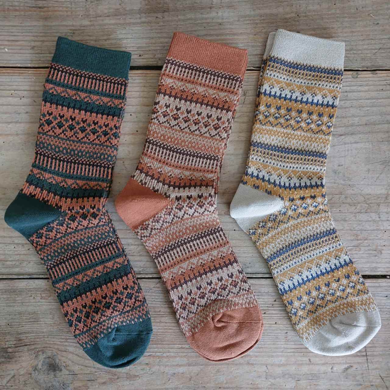 Autumn Fair Isle Socks