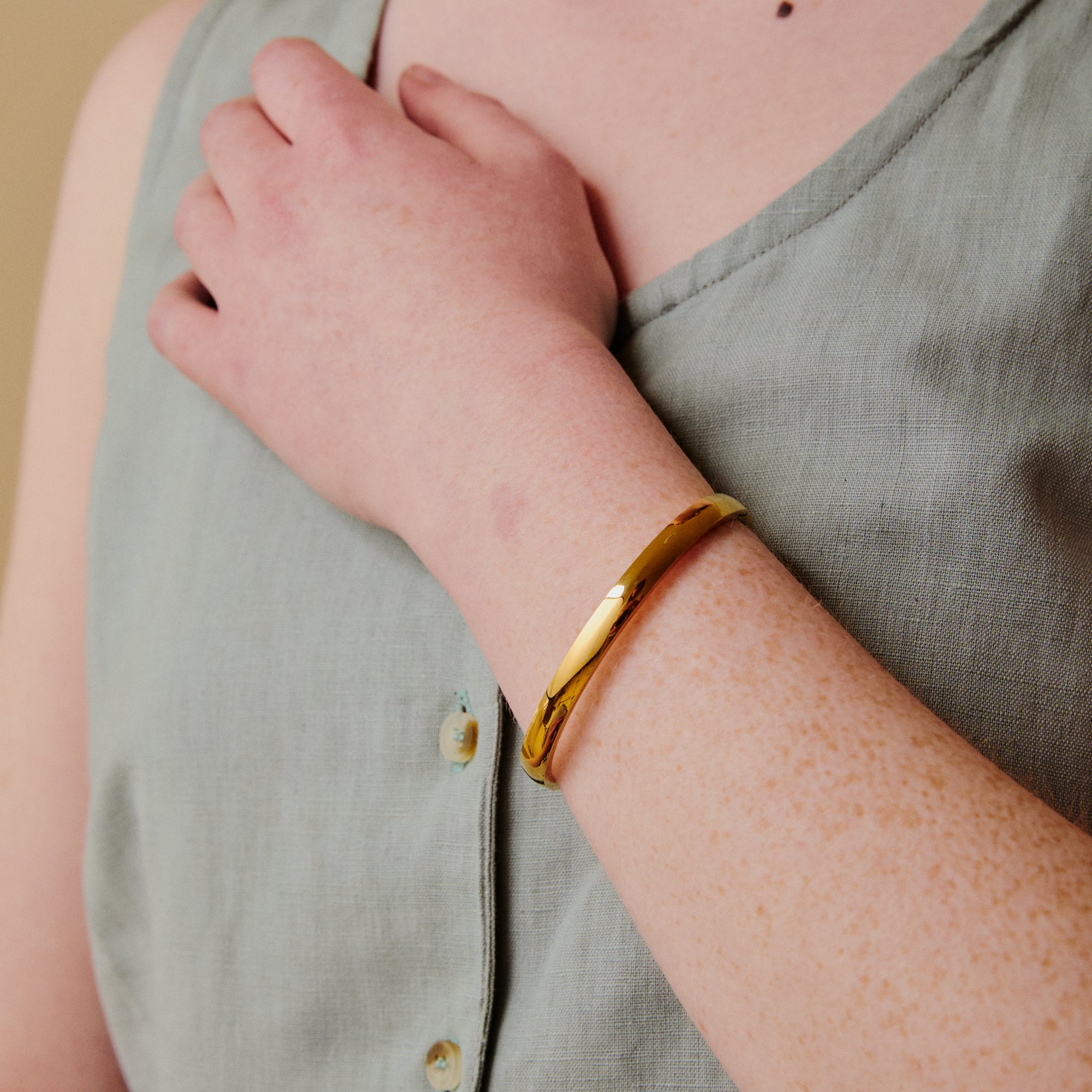 Classic Gold Bangle - 18k Gold plated