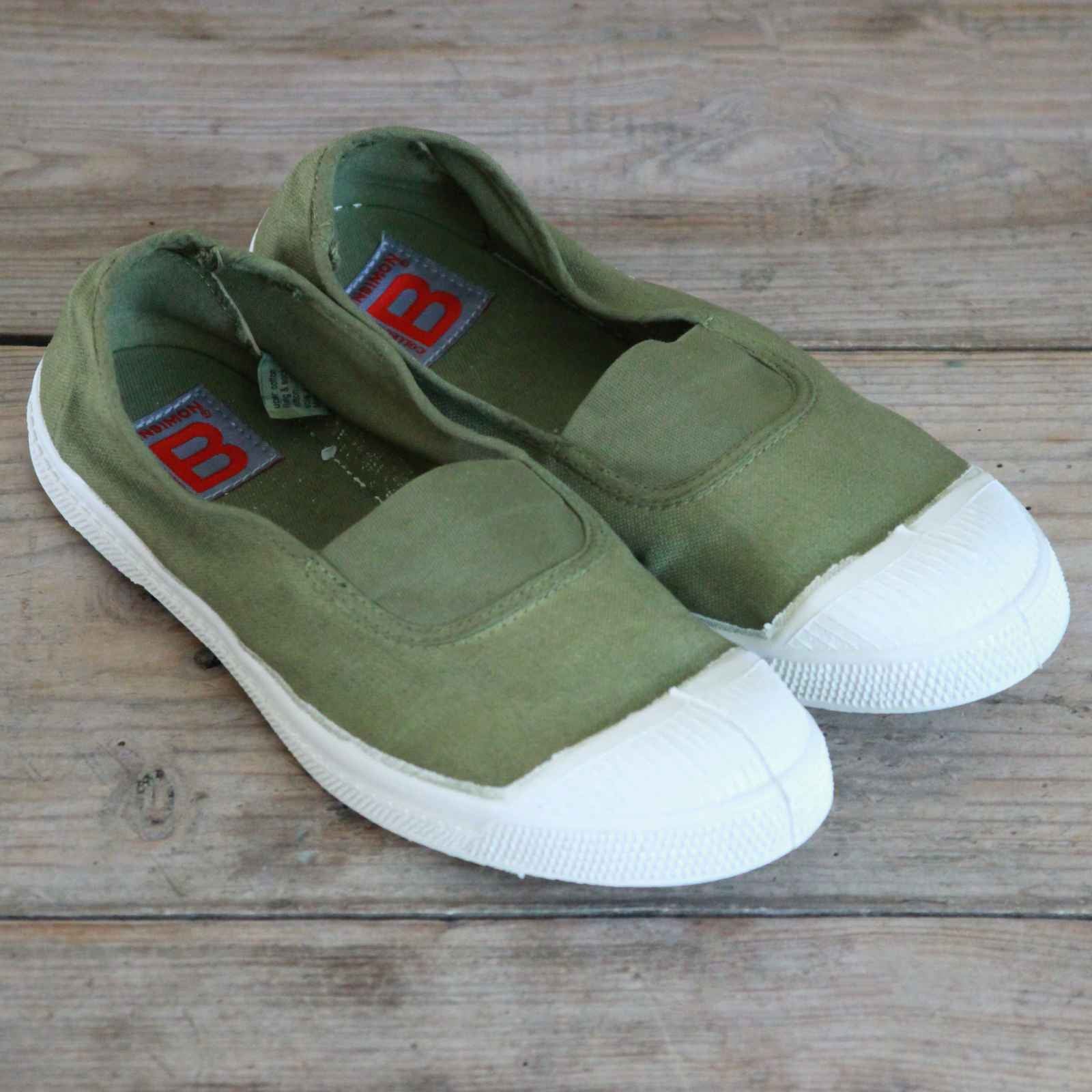 Bensimon Women's Plimsoll - Olive