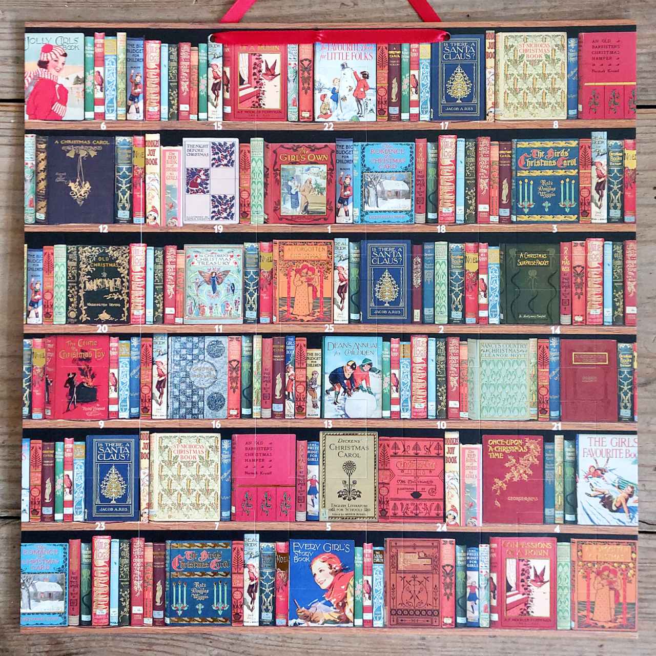 Christmas Bookshelves Advent Calendar