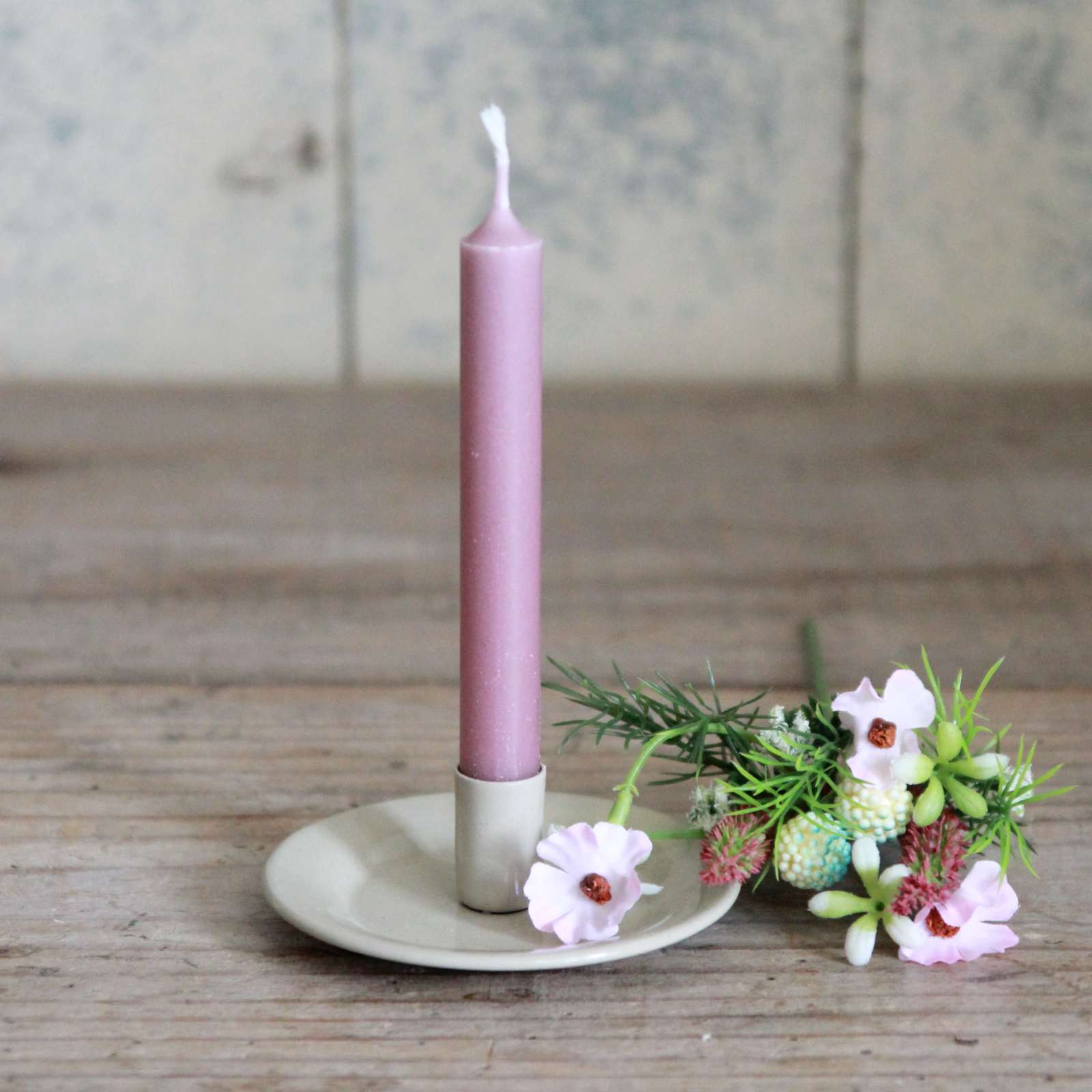 Box of 12 Taper Candles - Old Rose