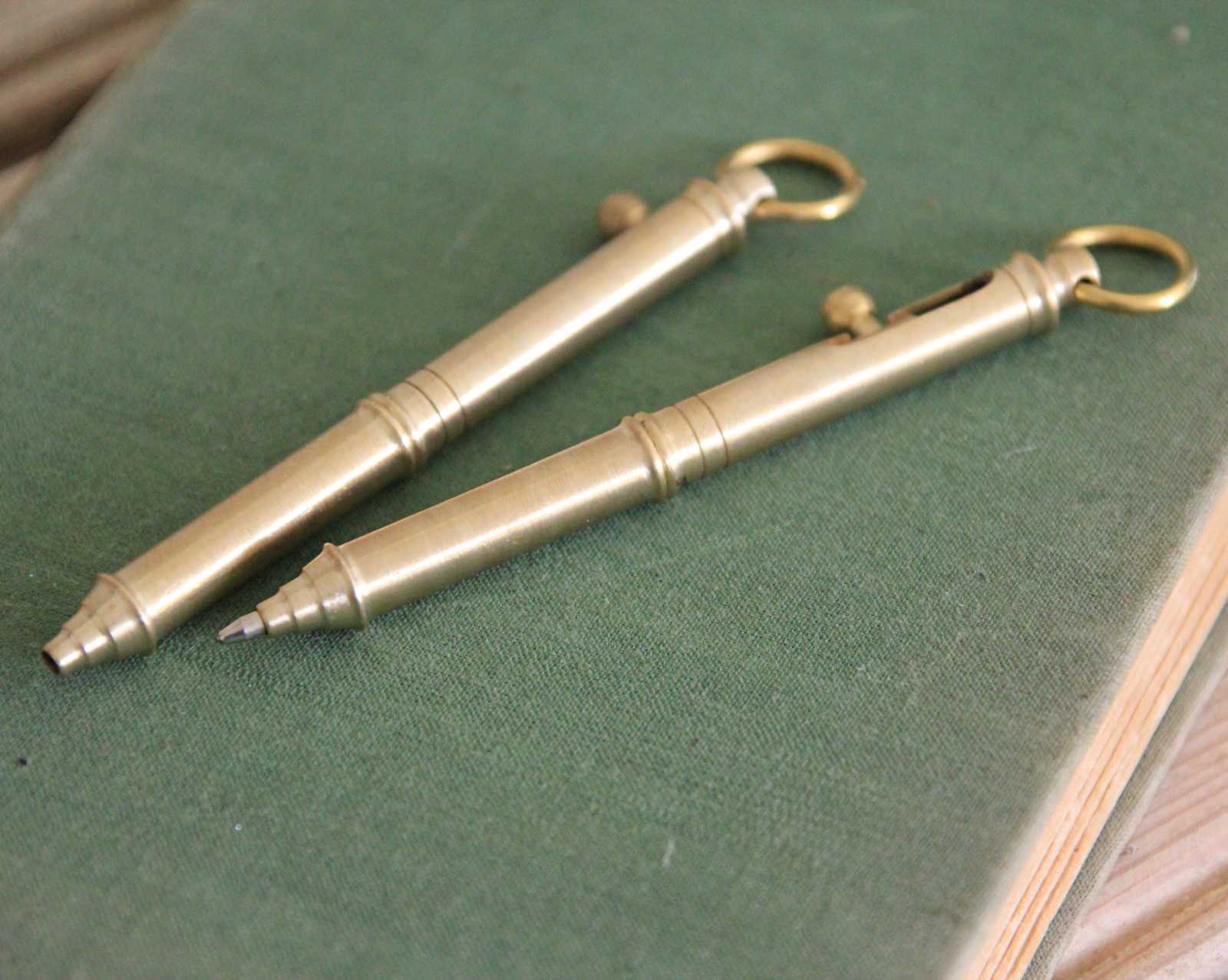 Small Brass Bolt Pens