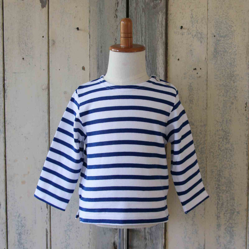 Baby's Breton Striped Top - French Blue