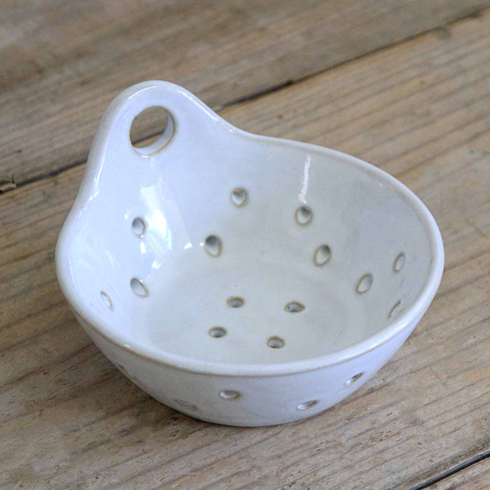 White Ceramic Strainer