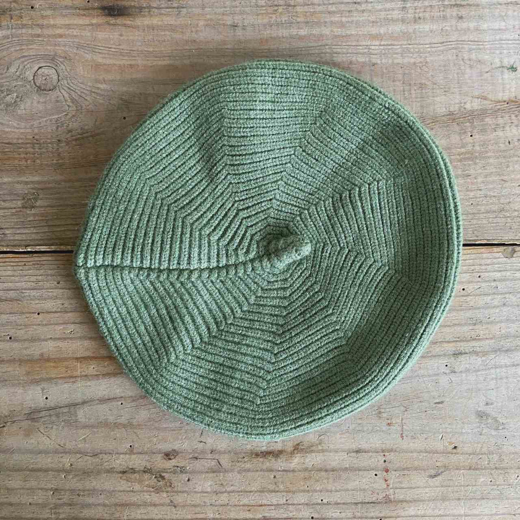 Knitted Child's Beret Sage