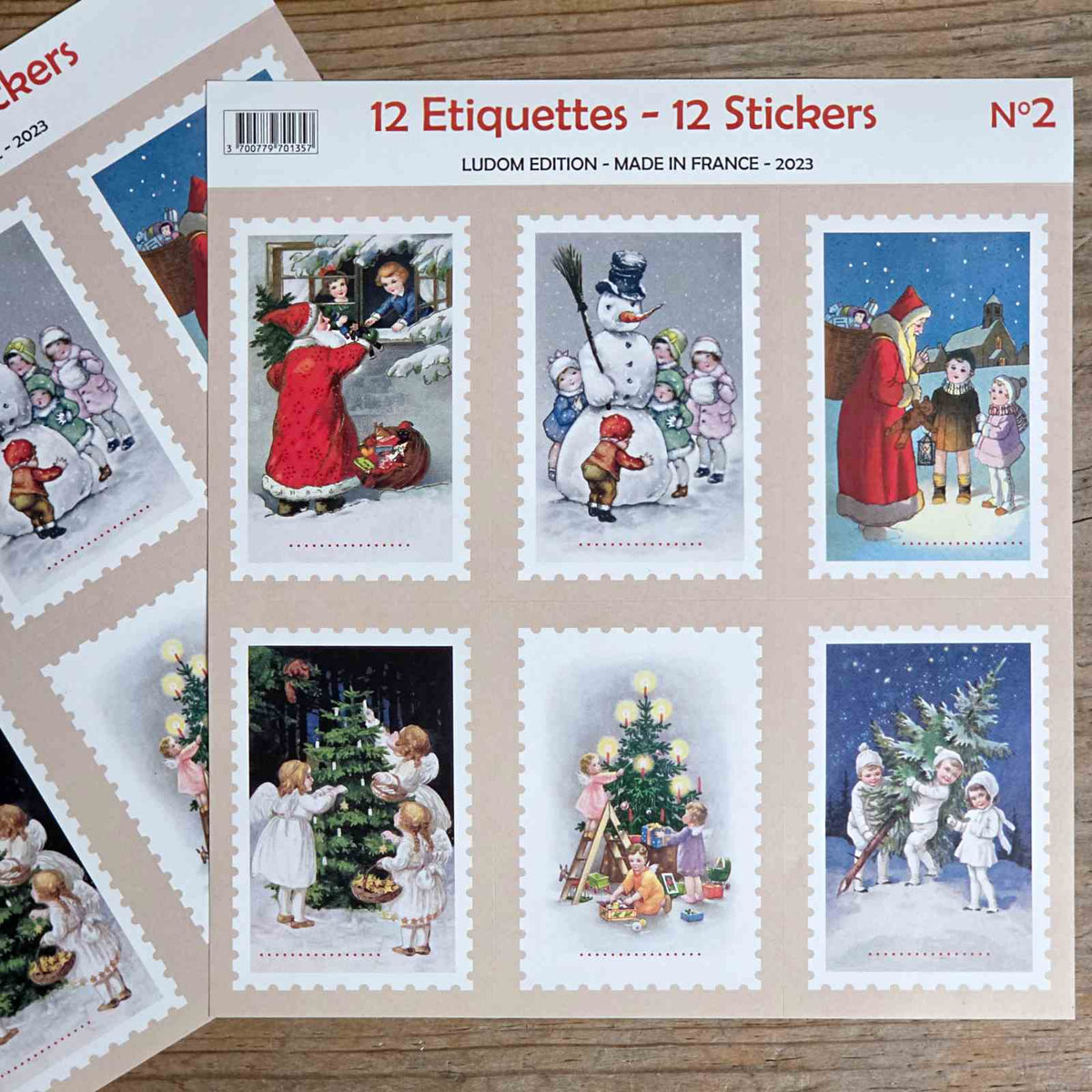 Vintage Christmas Stickers/Labels