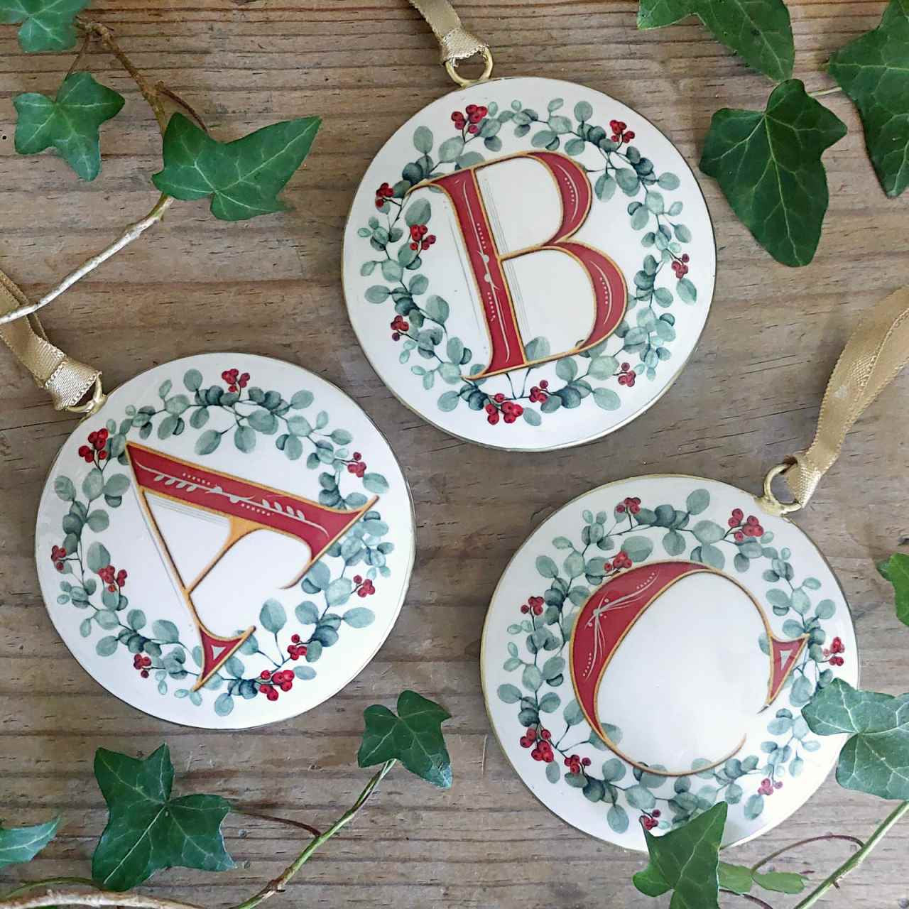 Enamel Letter Christmas Decoration