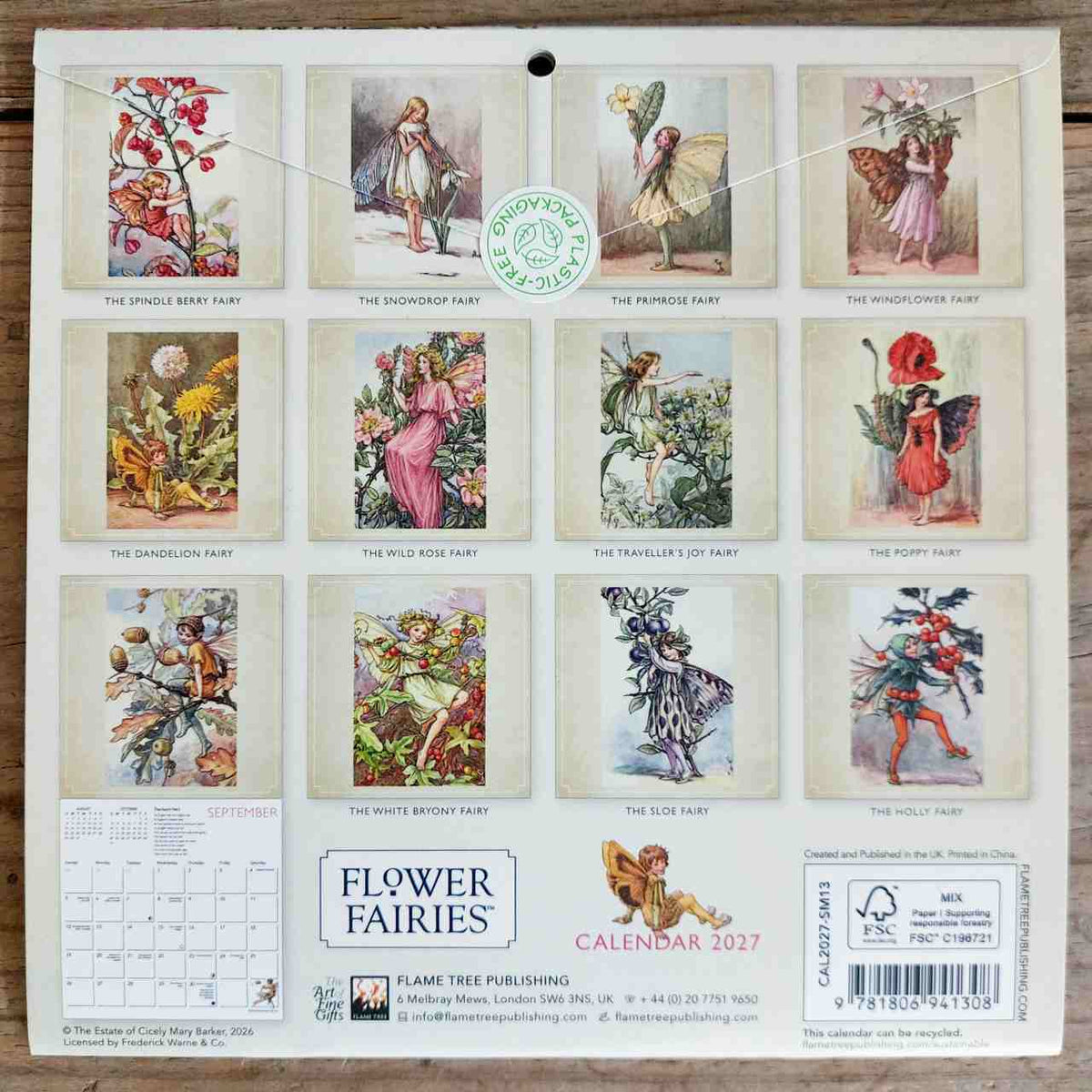 Flower Fairies 2027 Mini Wall Calendar