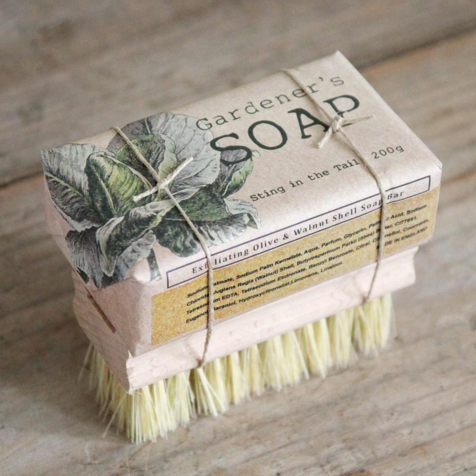 Gardener's Soap and Nail Brush set