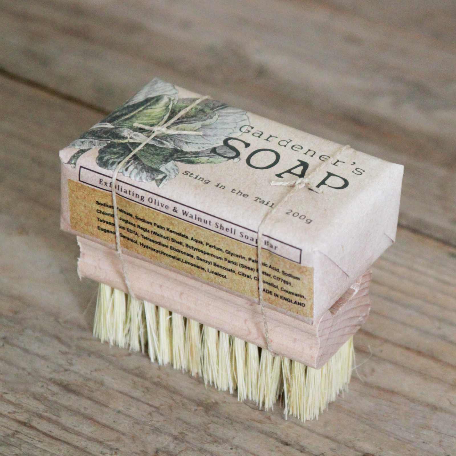 Gardener's Soap and Nail Brush