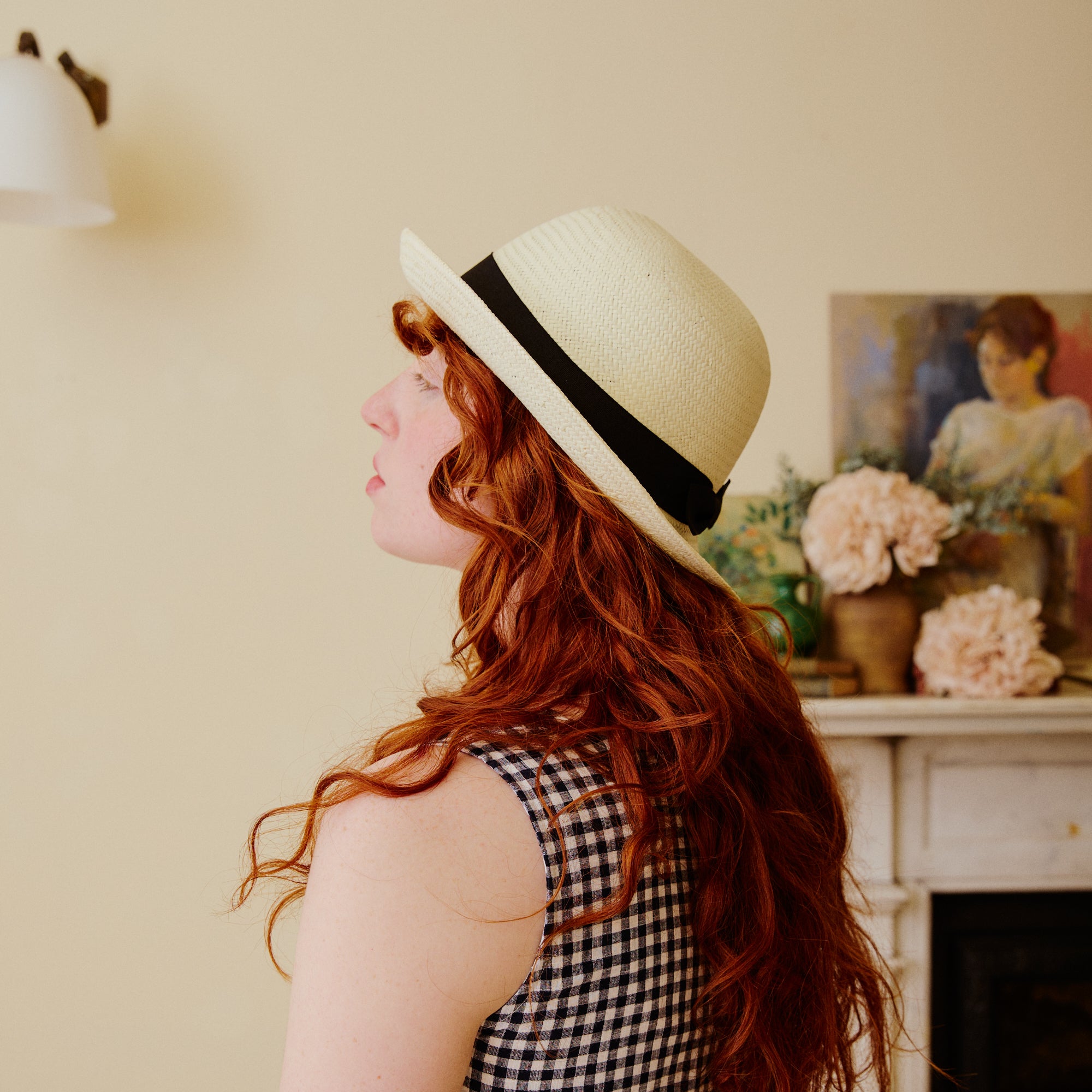 Cream Bowler Sun Hat
