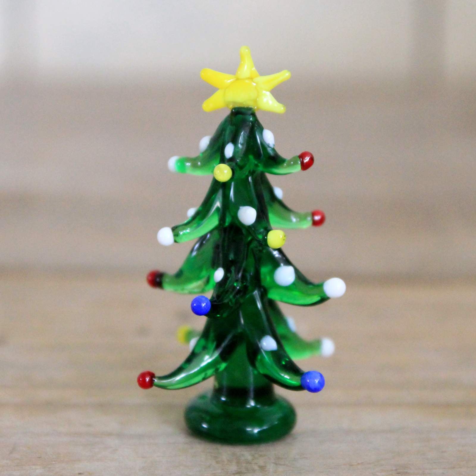 Coloured Glass Tree Ornament