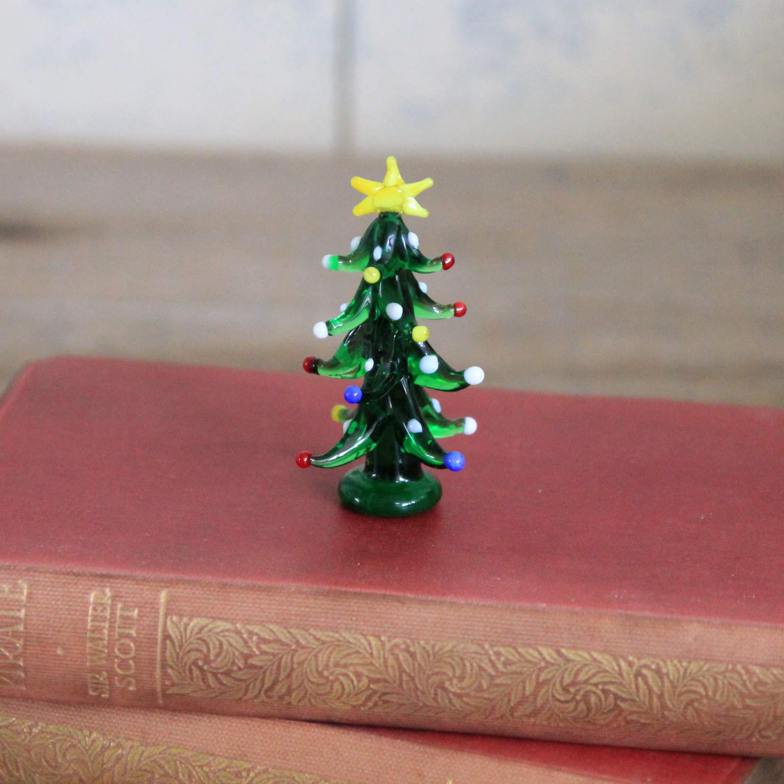 Coloured Glass Christmas Tree Ornament