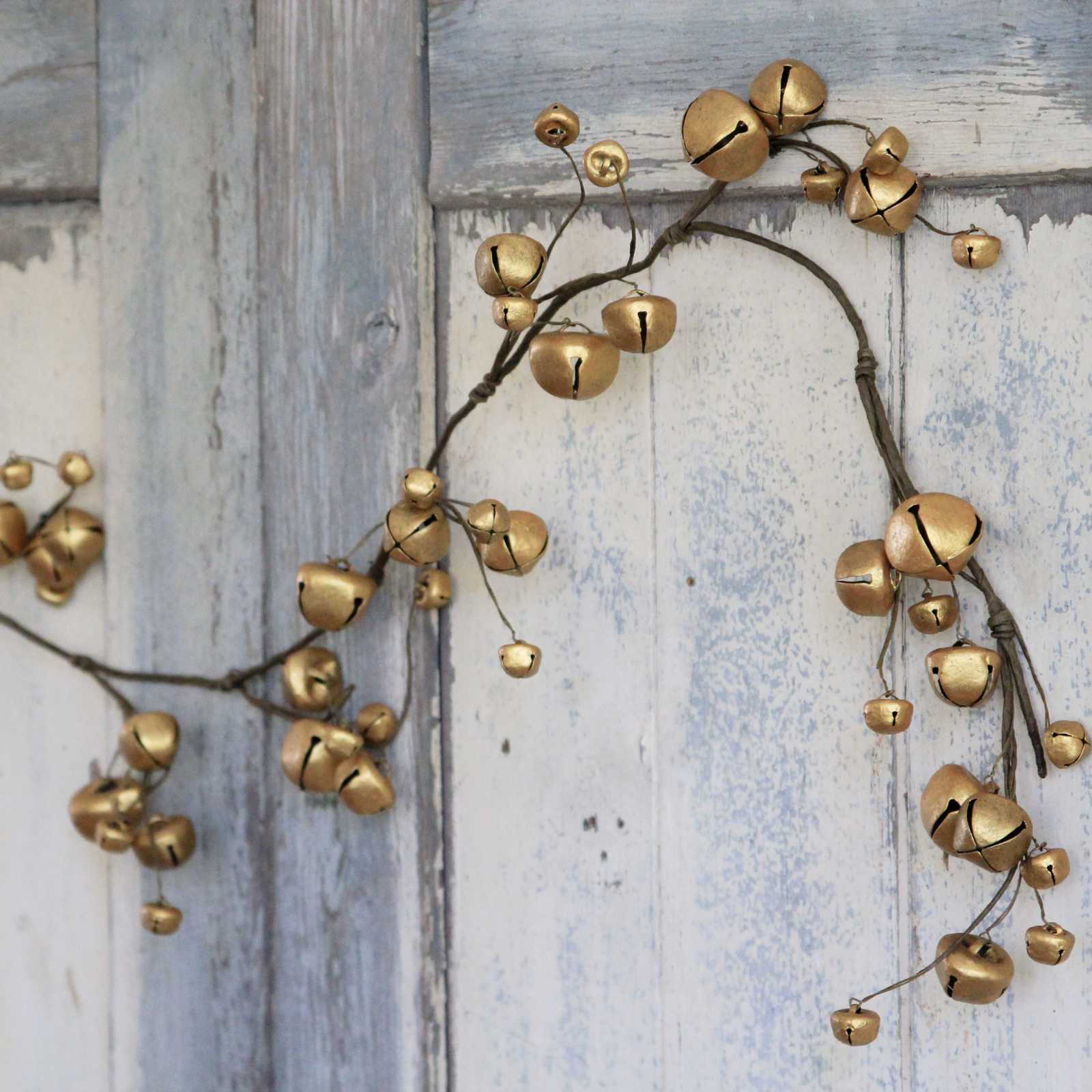 Gold Bells Twig Garland