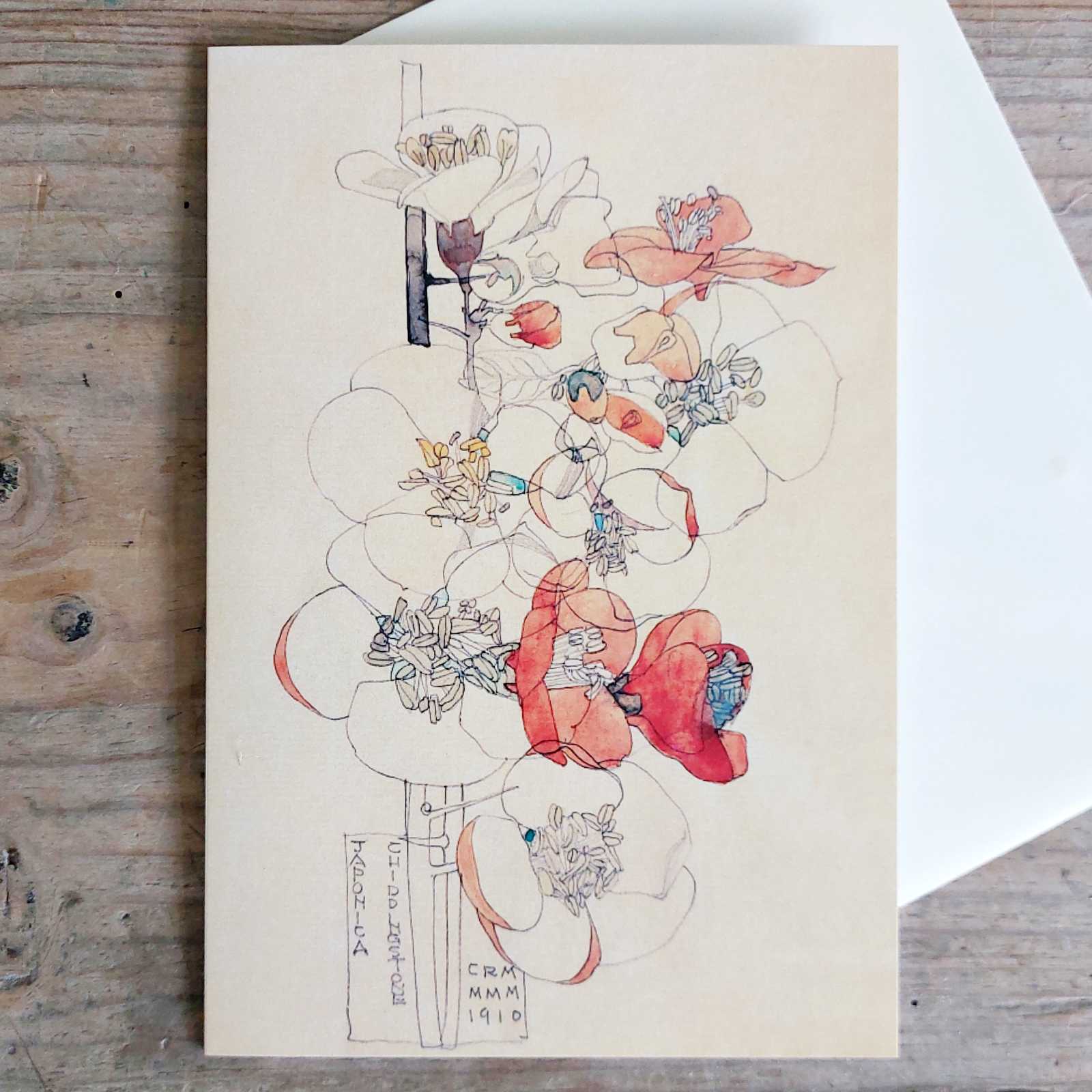 Mackintosh - Japonica Vintage Greeting Card