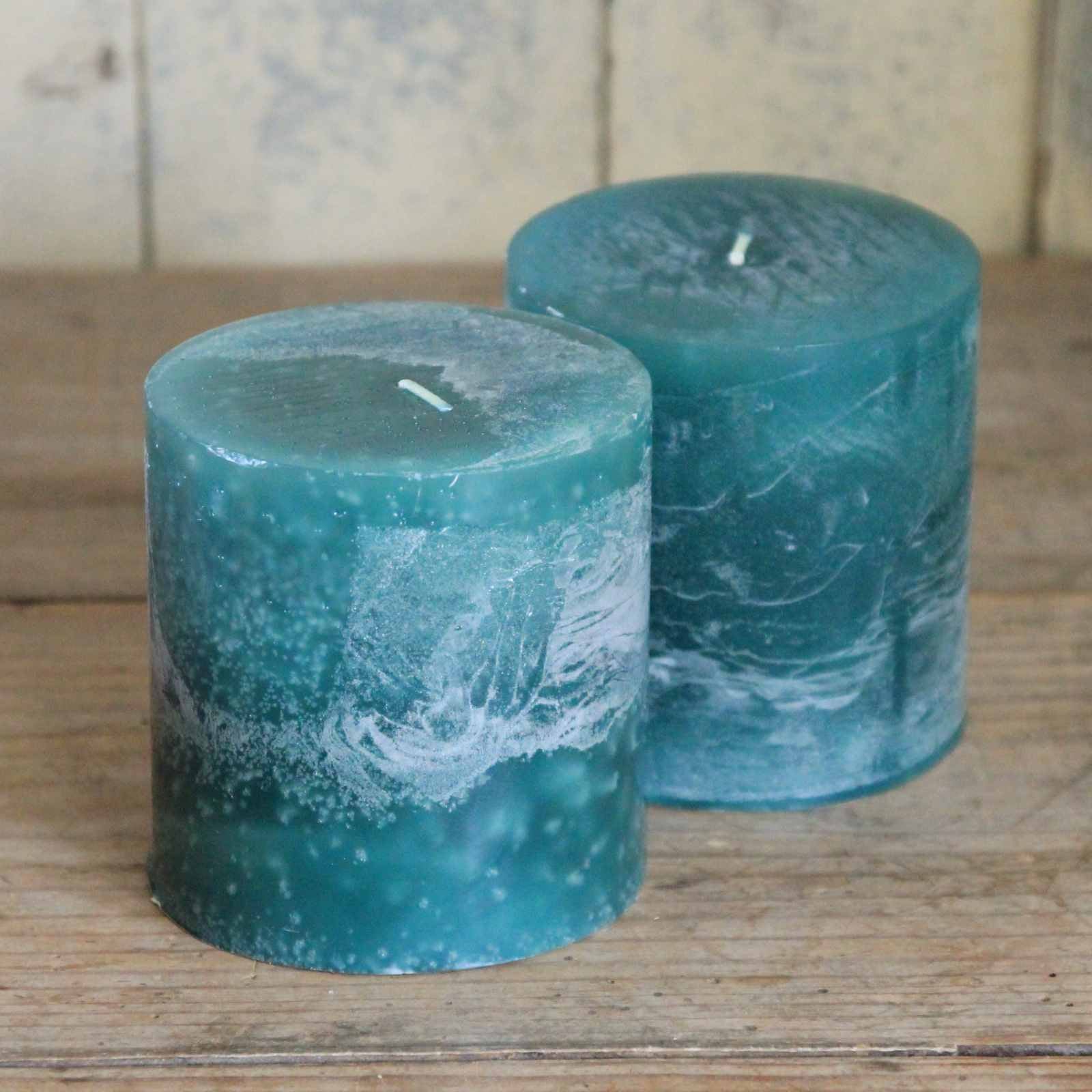 Large Pillar Candle - Emerald Green