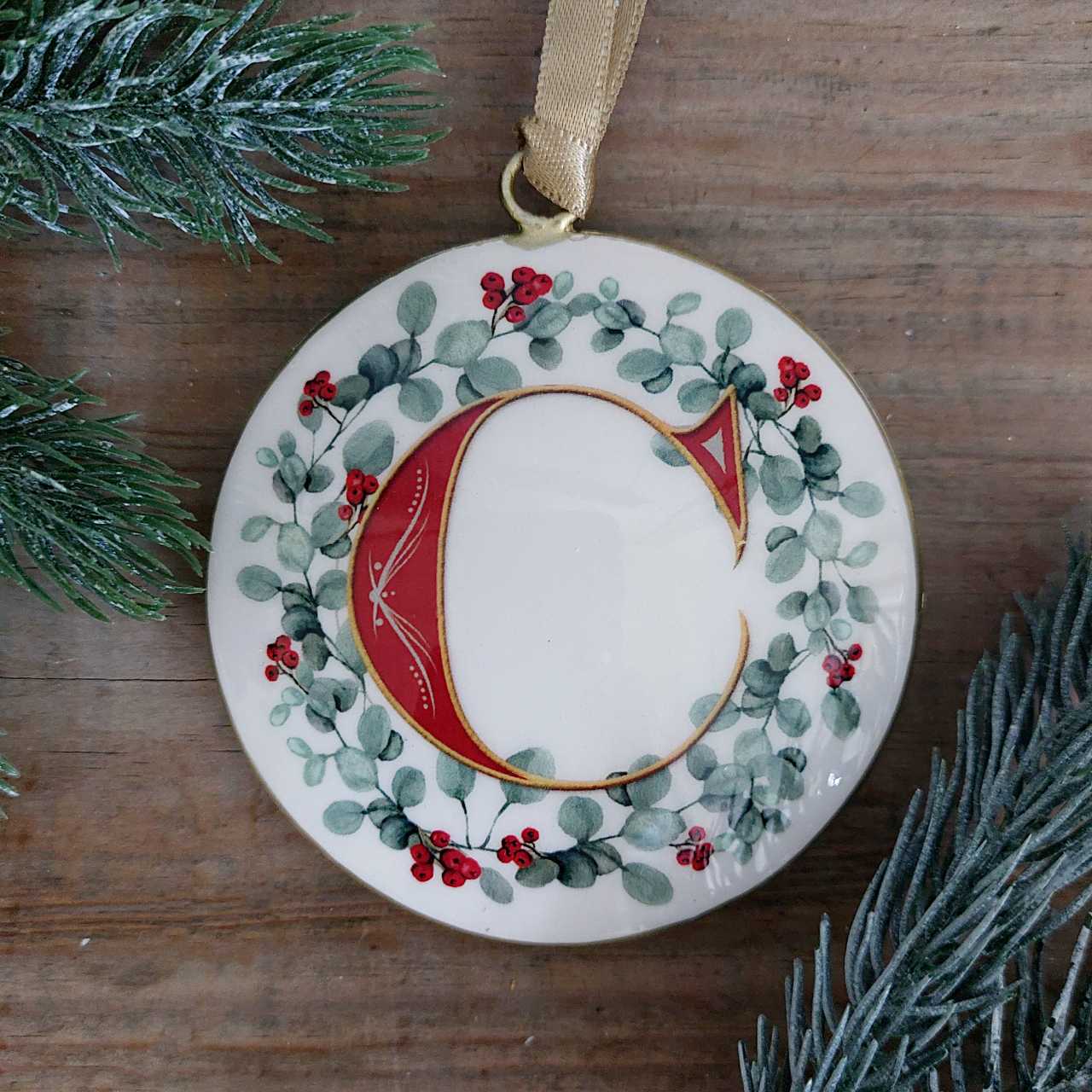 Enamel Letter Christmas Decoration