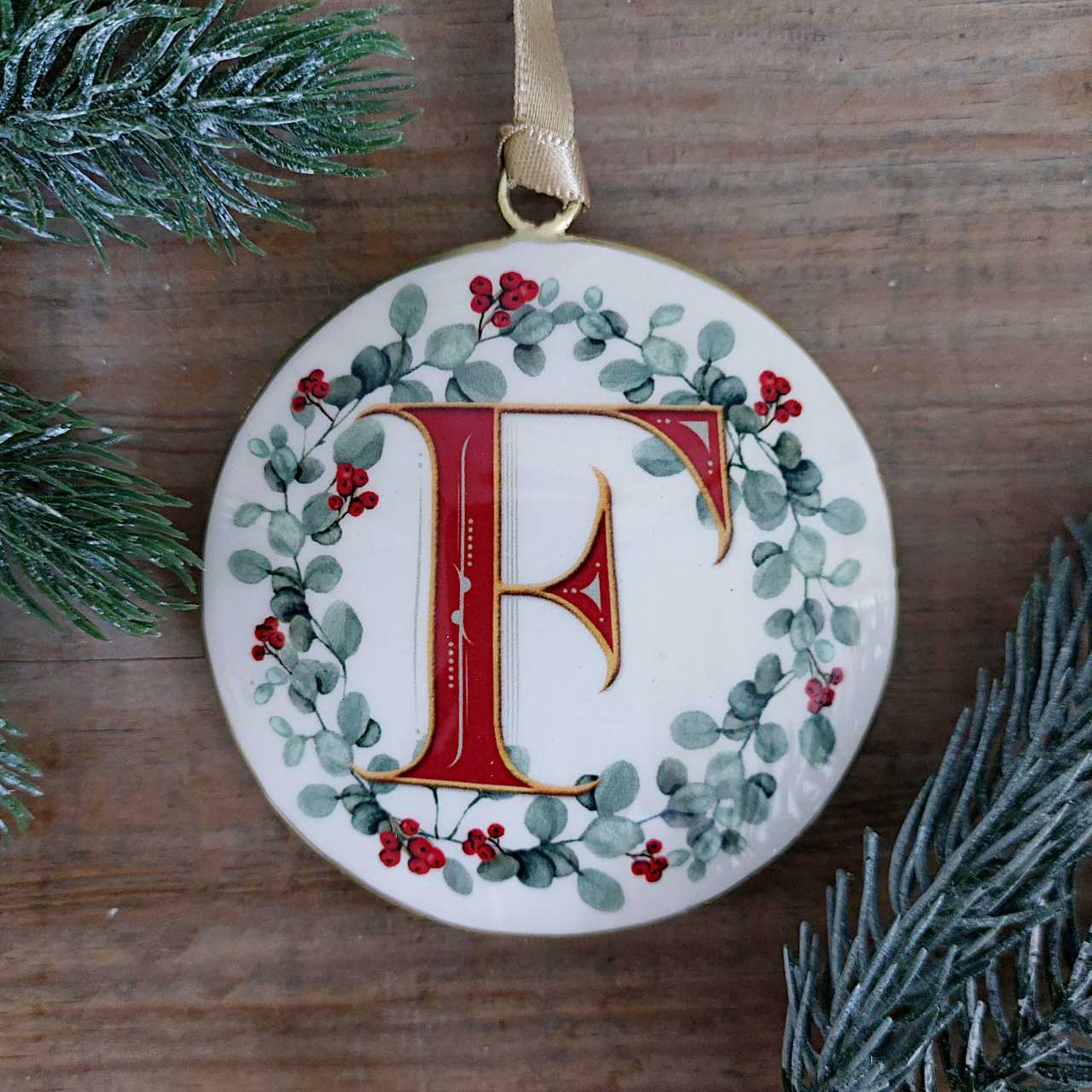 Enamel Letter Christmas Decoration