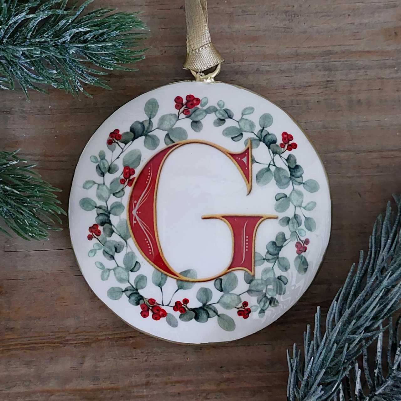 Initial Letter Christmas Decoration