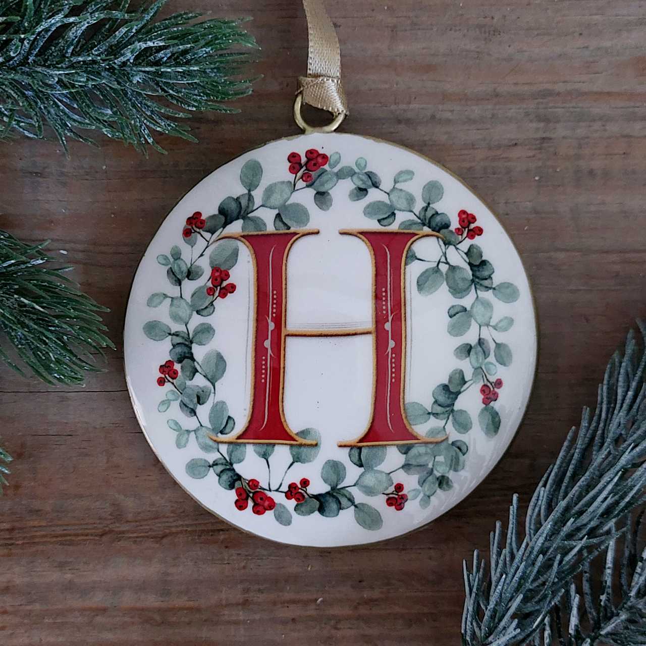 Enamel Letter Christmas Decoration