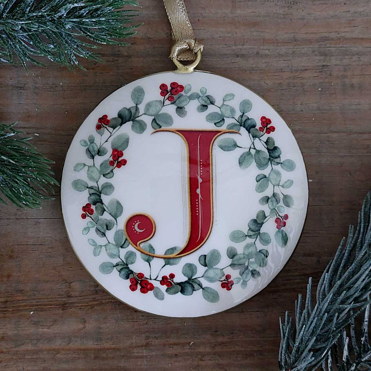 Enamel Letter Christmas Decoration