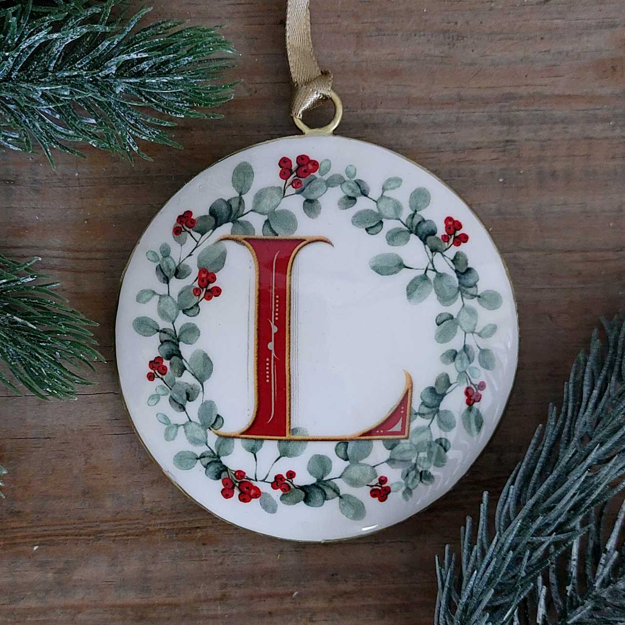 Enamel Letter Christmas Decoration
