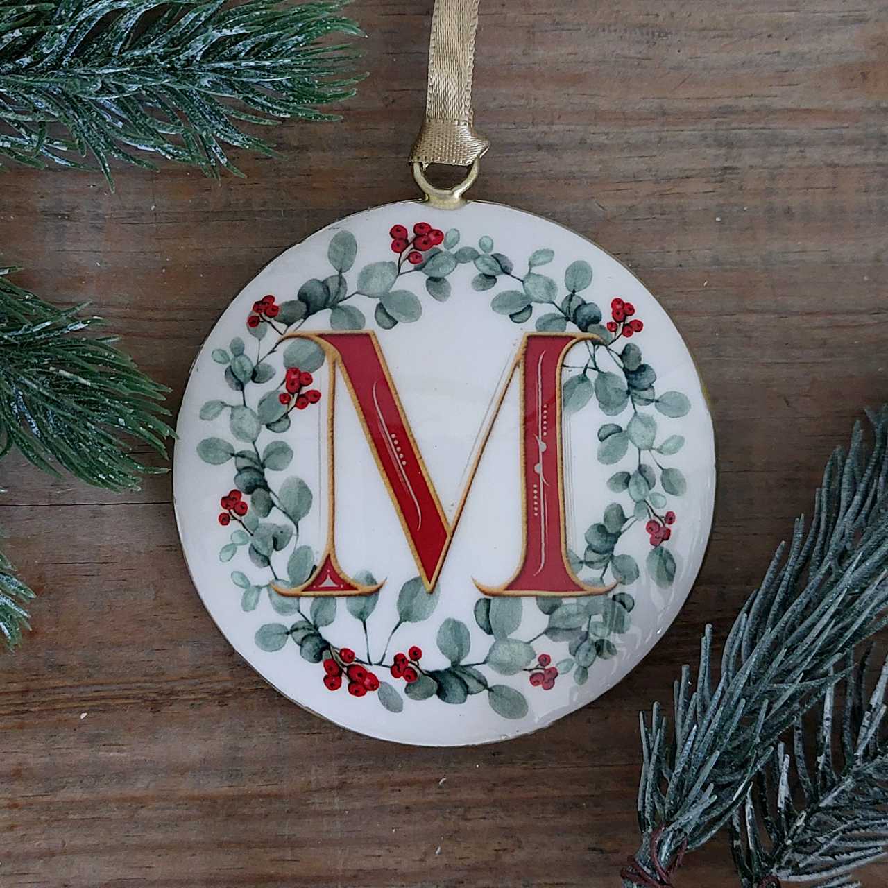 Enamel Letter Christmas Decoration