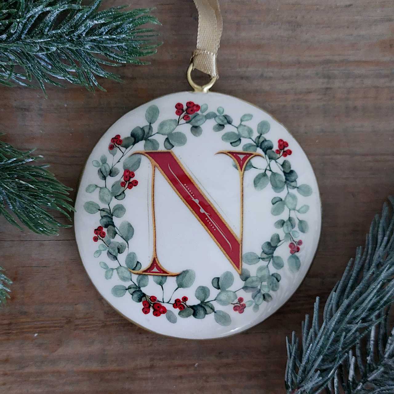 Enamel Letter Christmas Decoration