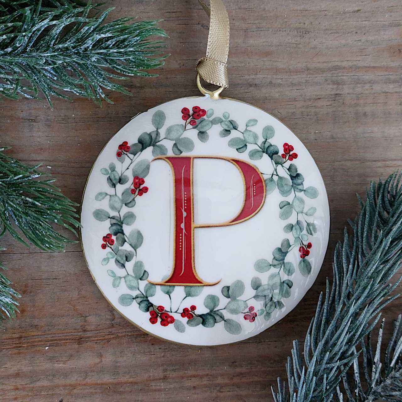 Enamel Letter Christmas Decoration