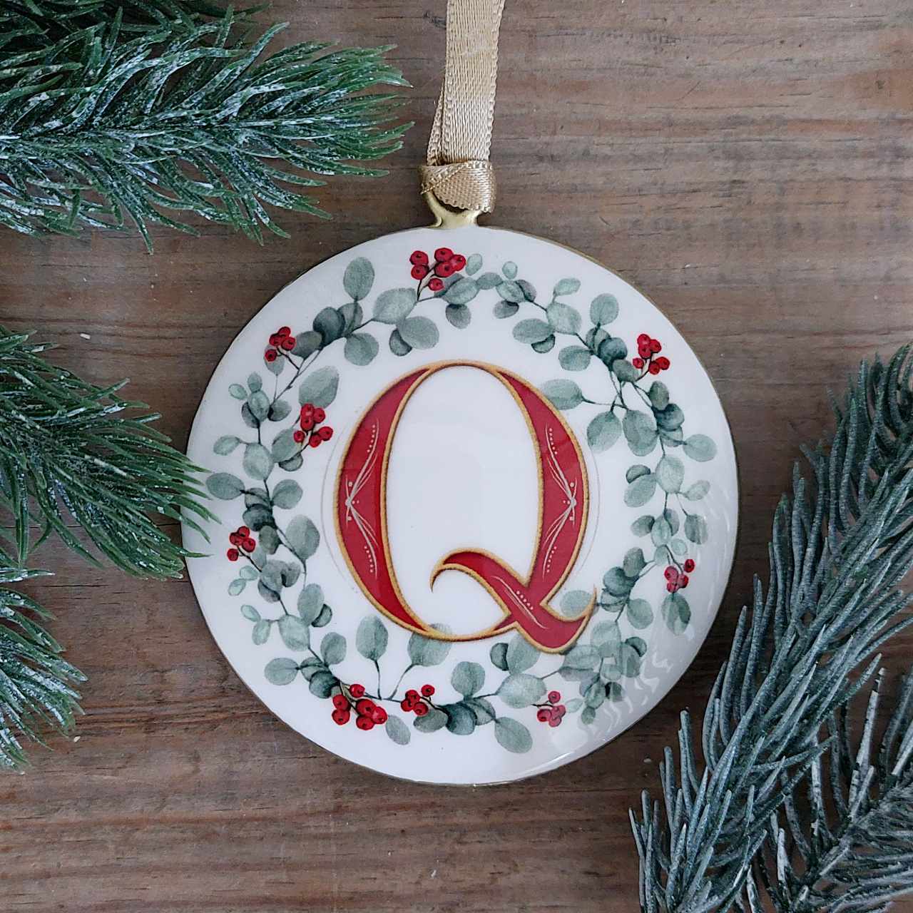 Enamel Letter Christmas Decoration