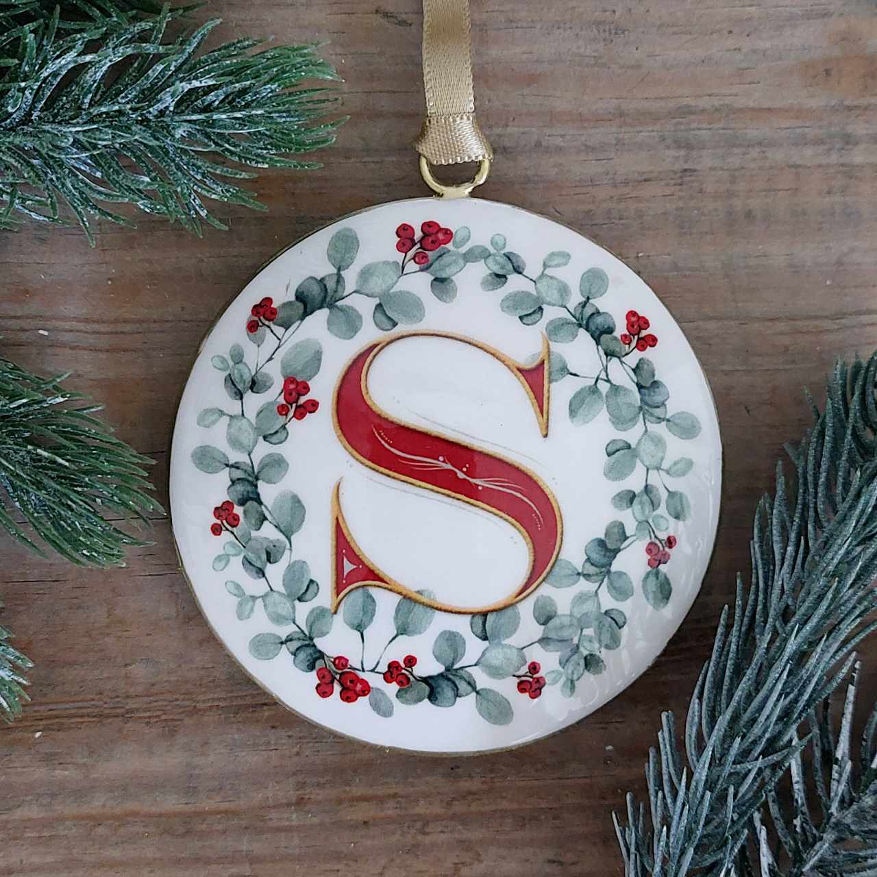 Enamel Letter Christmas Decoration