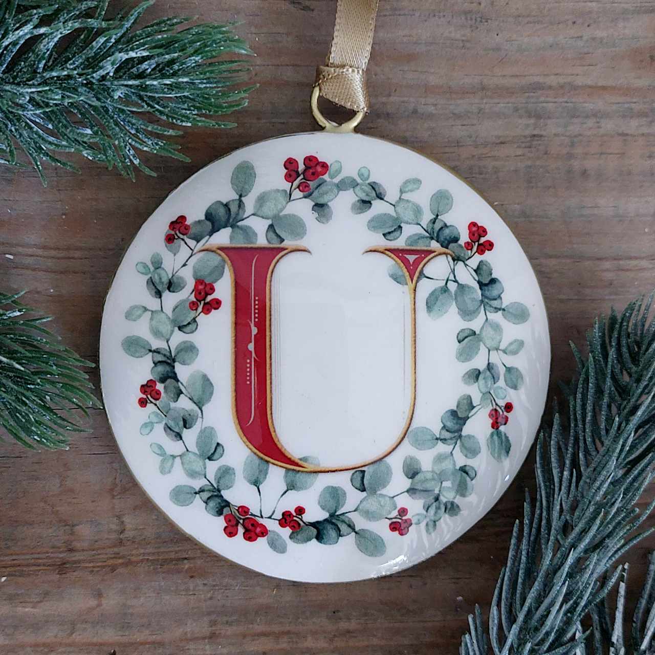 Enamel Letter Christmas Decoration