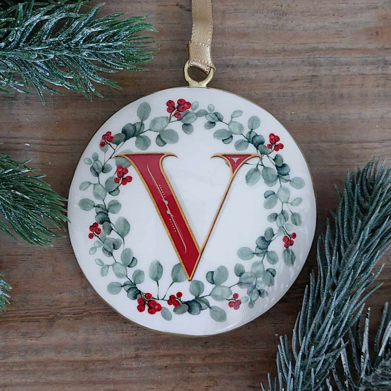 Enamel Letter Christmas Decoration
