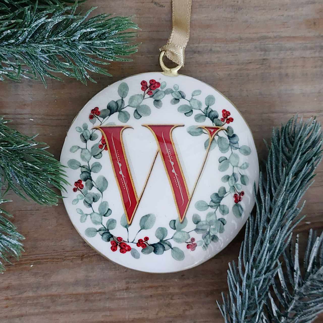 Enamel Letter Christmas Decoration
