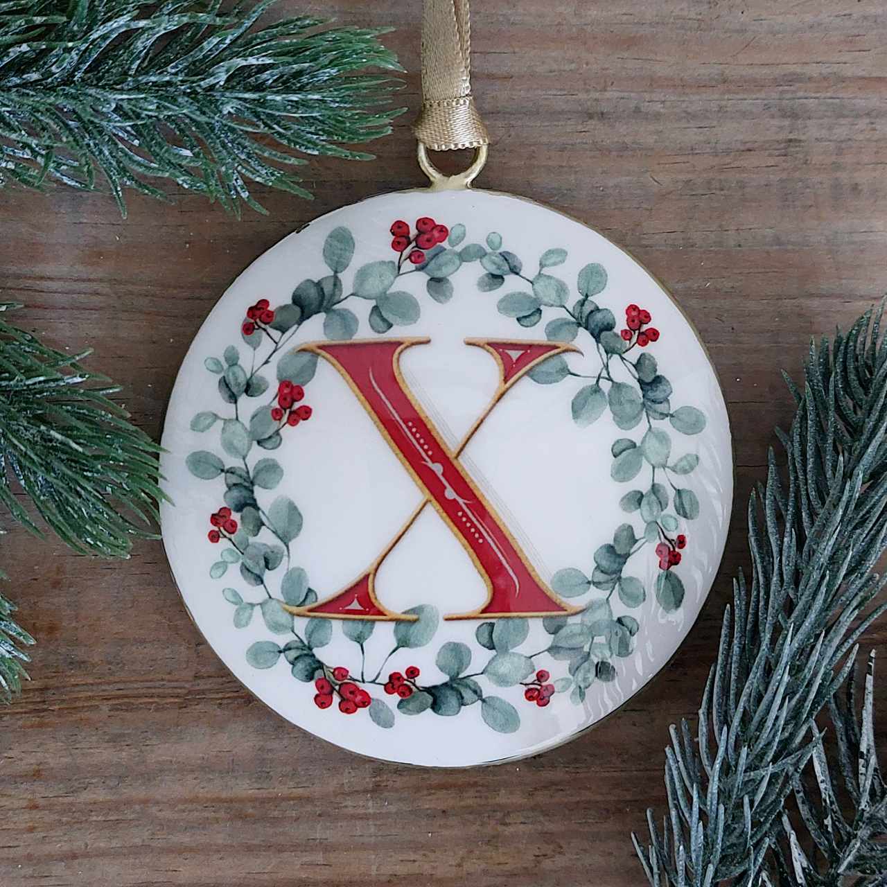 Enamel Letter Christmas Decoration