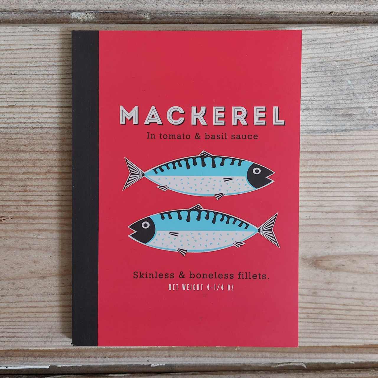 A6 Lined Vintage Mackerel Notebook