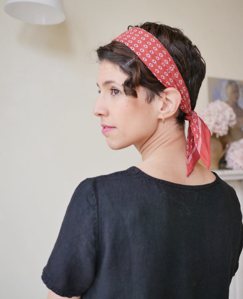 Patterned Cotton Scarf - Head scarf