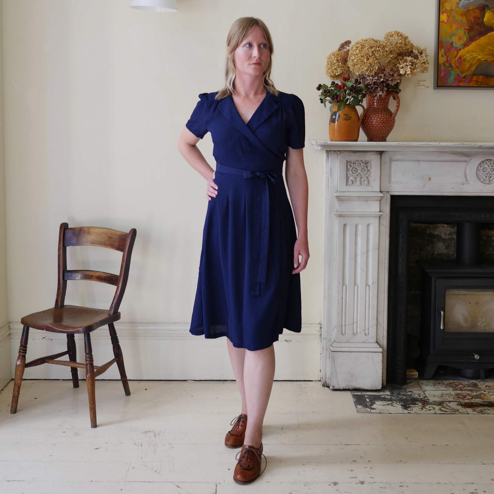 Classic vintage 1940's Wrap Dress