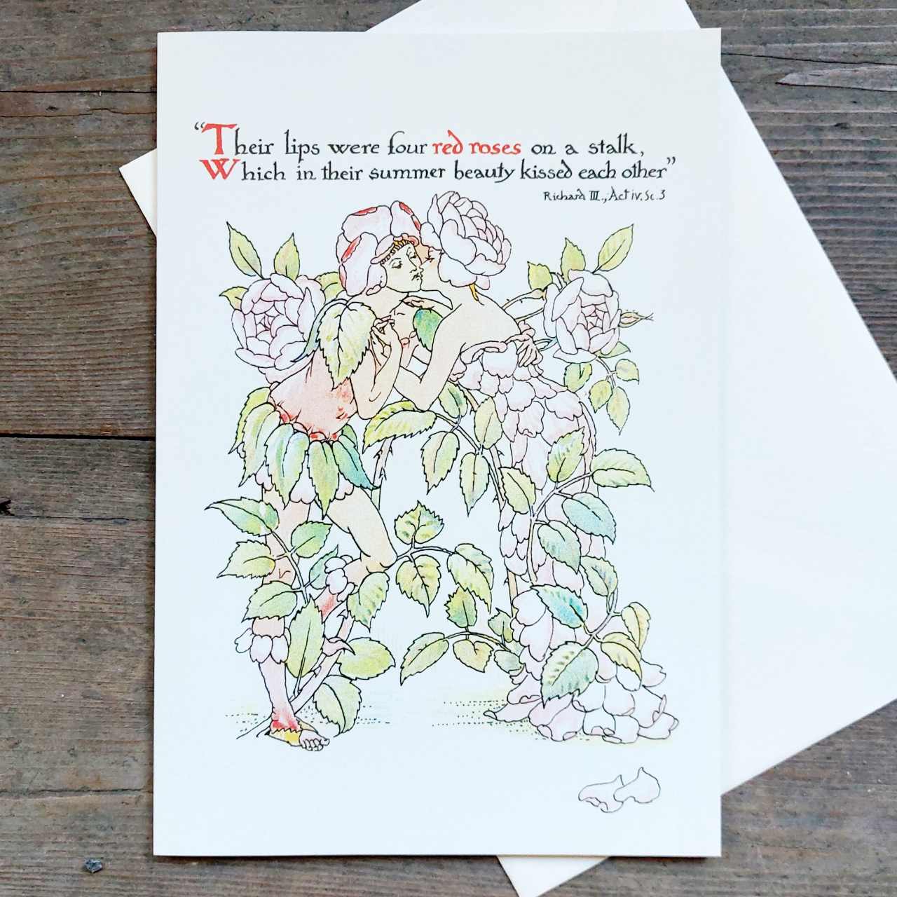 Red Roses - Valentines Card