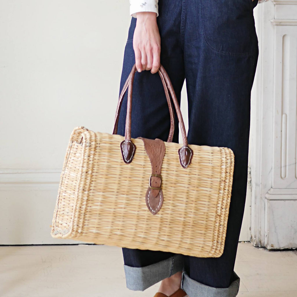 Basket Bag  with Buckle