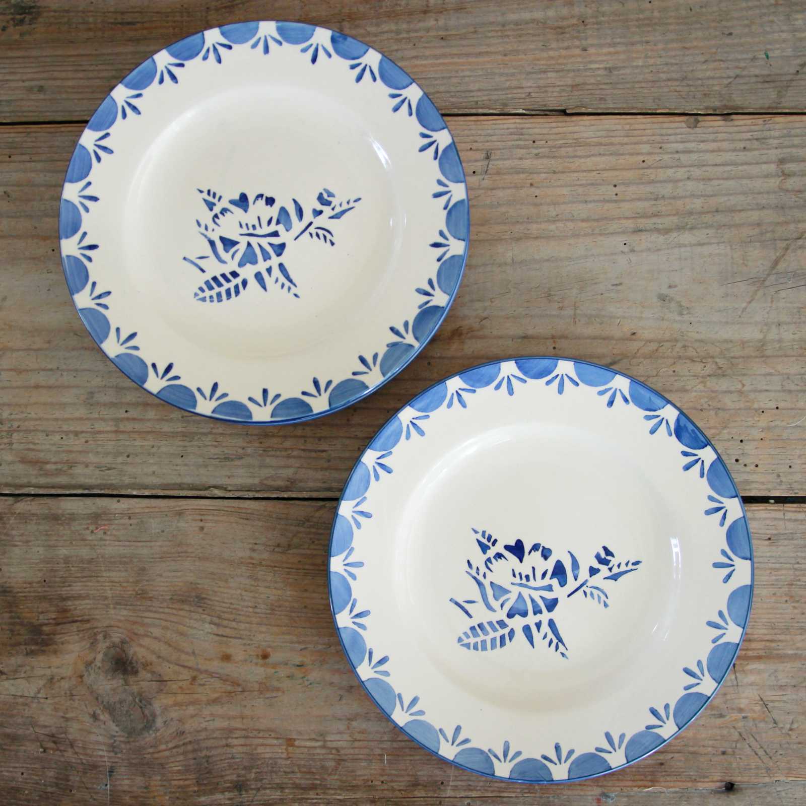 Stencil Plate - Blue Flower