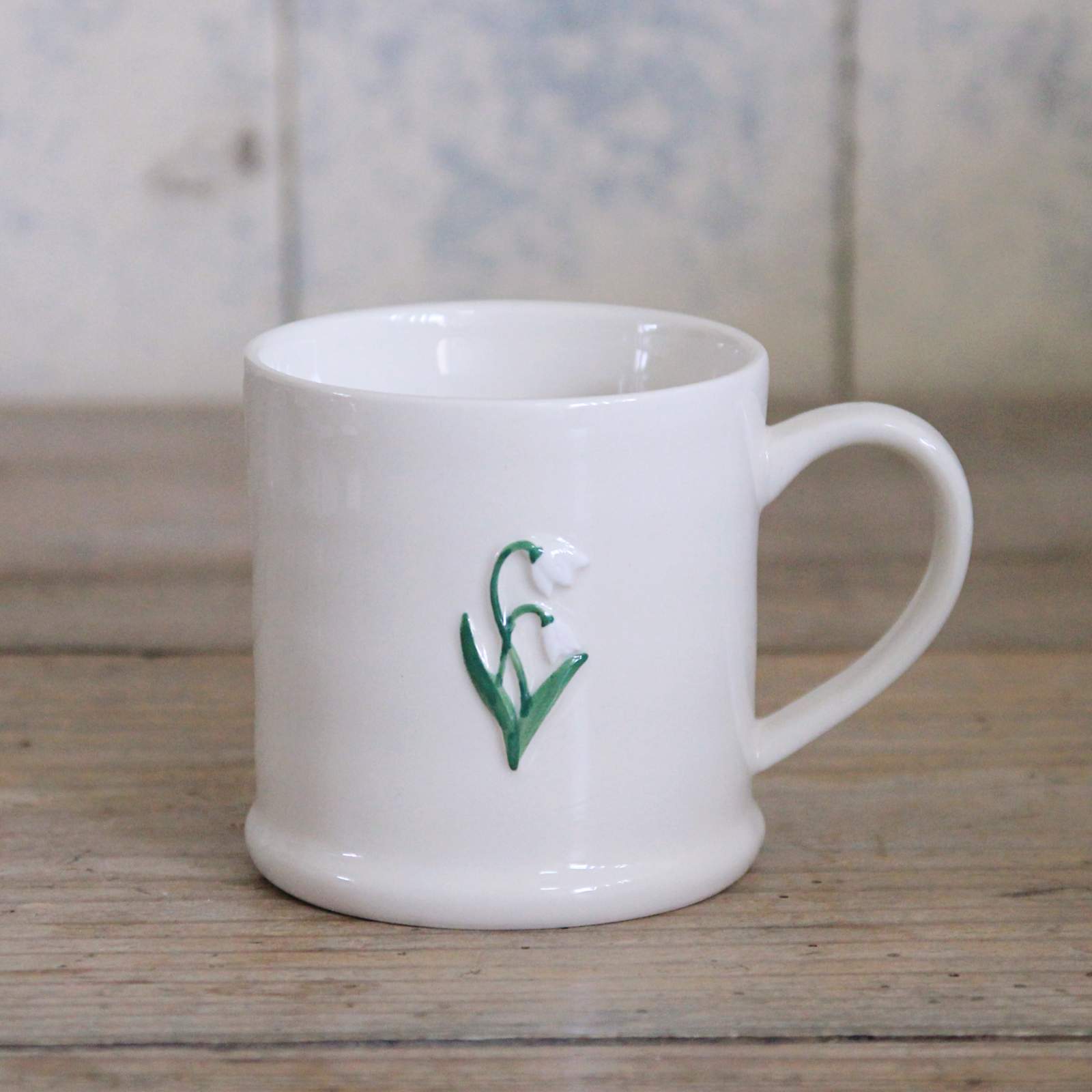 Stoneware Mug - Snowdrop