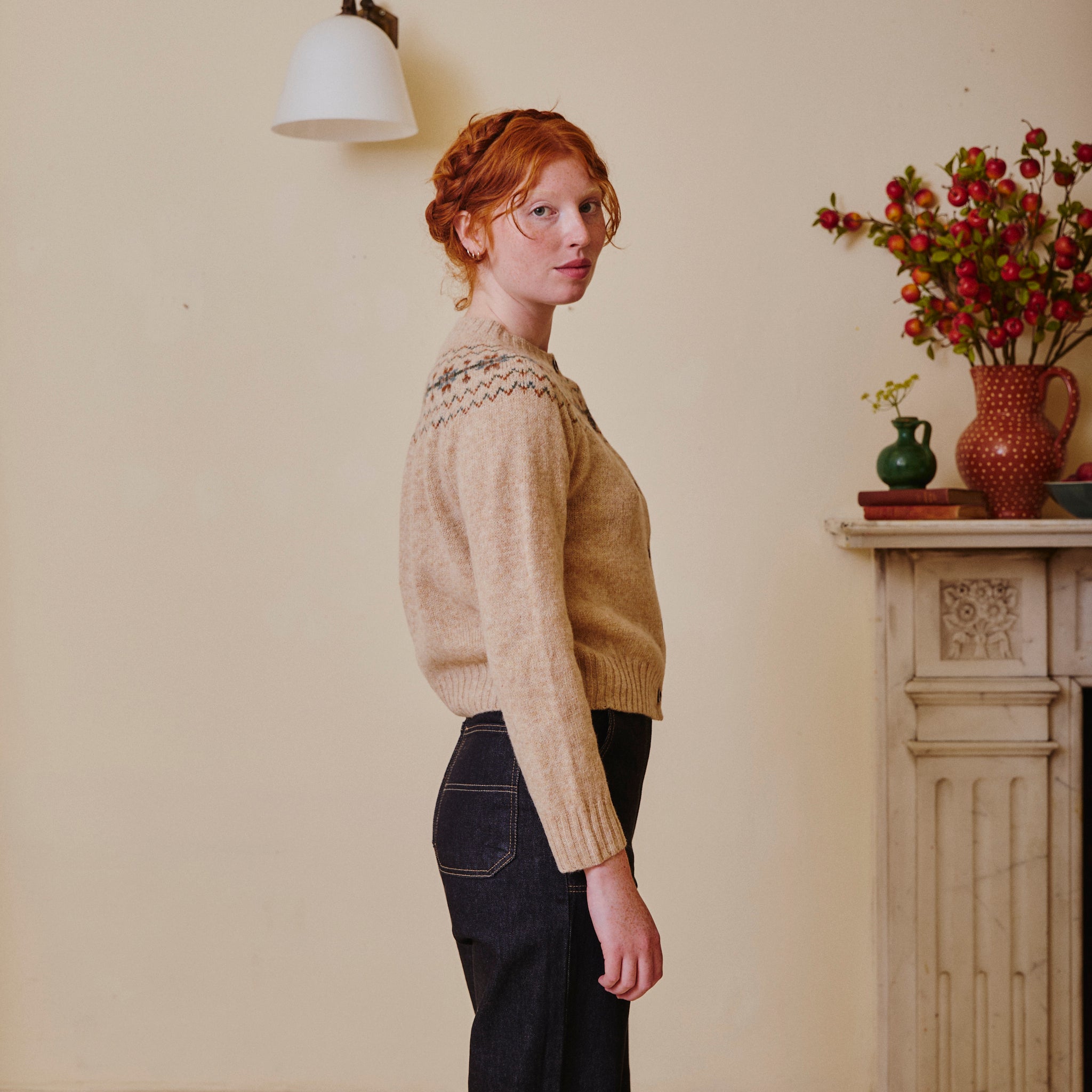 Fair Isle Cardigan - Calico