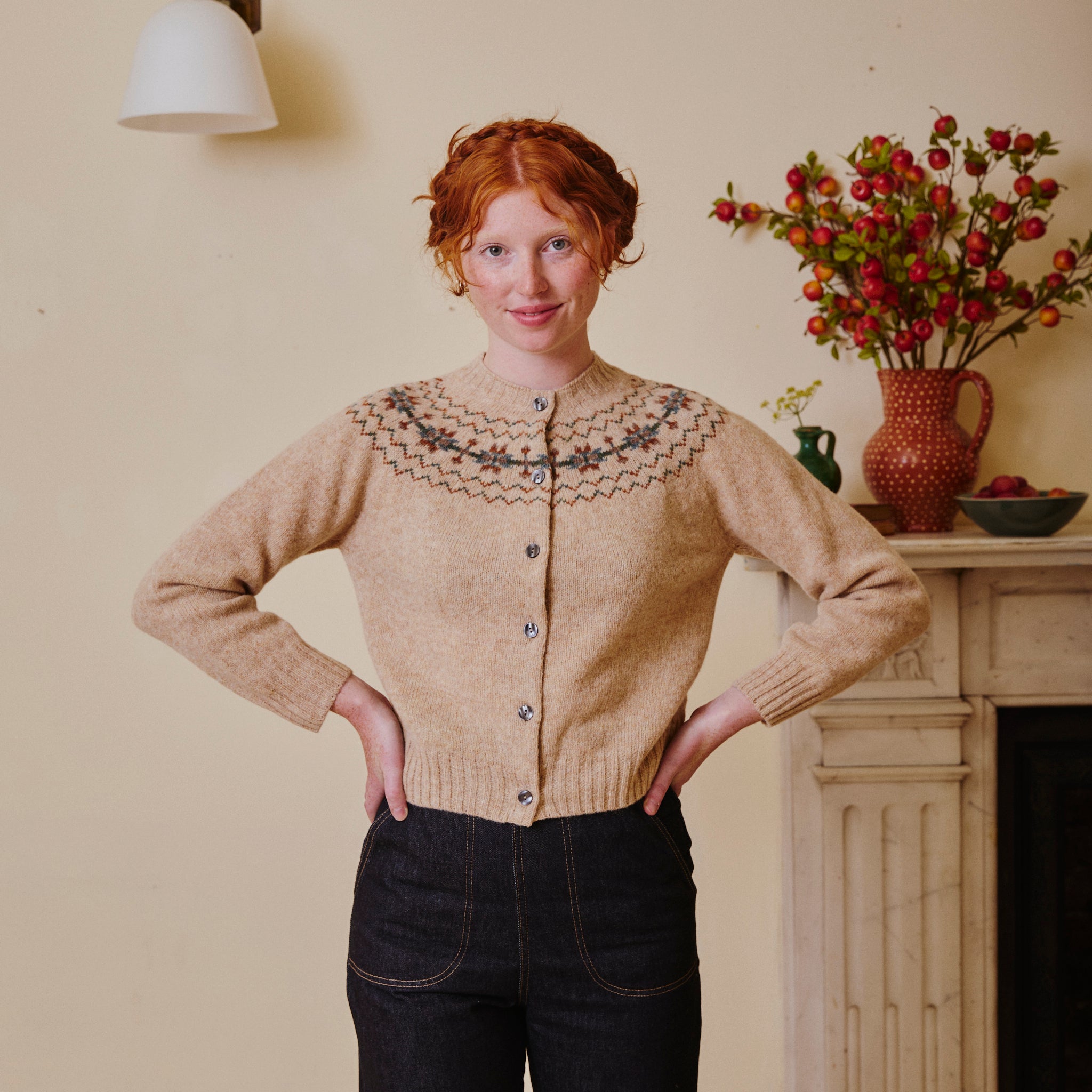 Fair Isle Cardigan - Calico