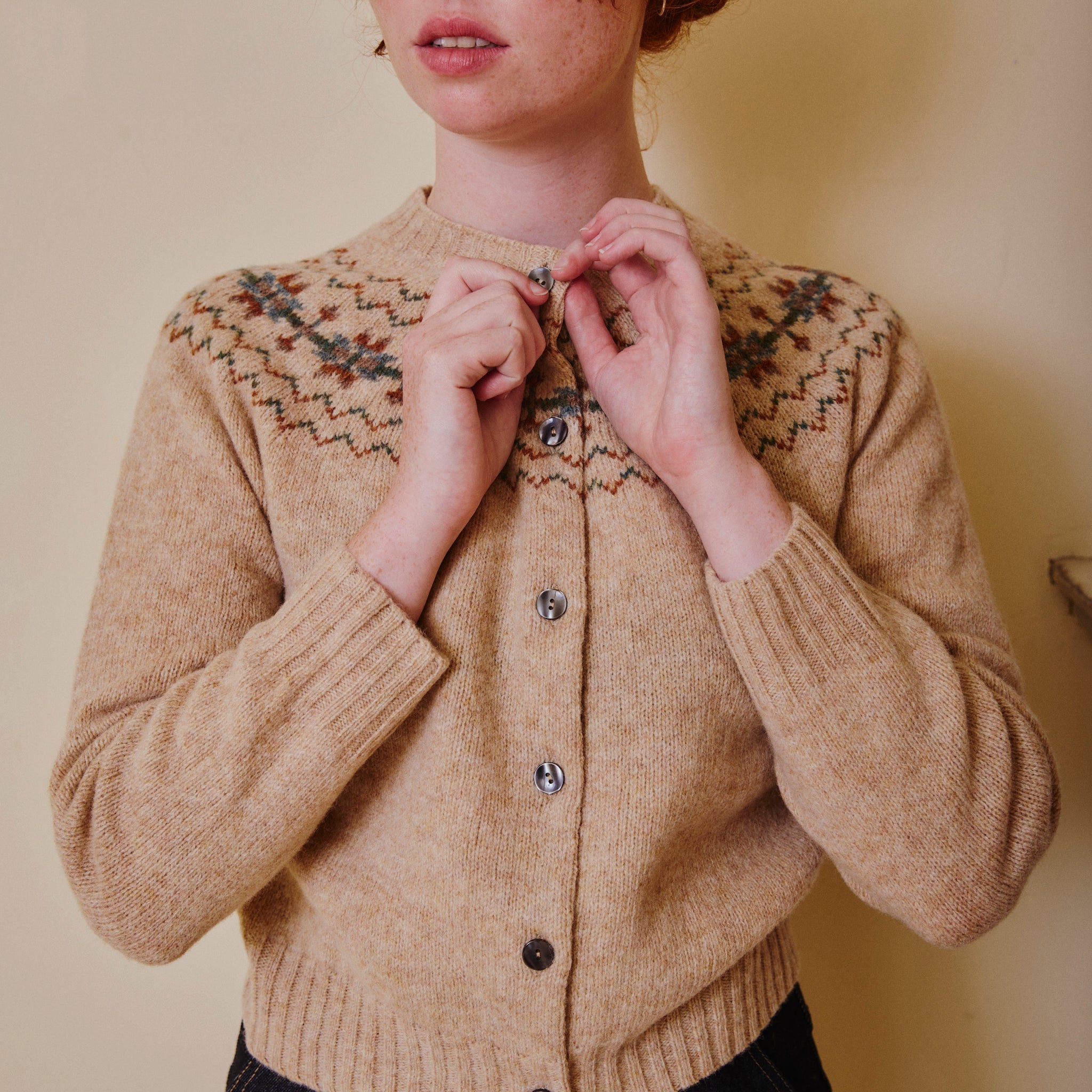 Fair Isle Cardigan - Calico