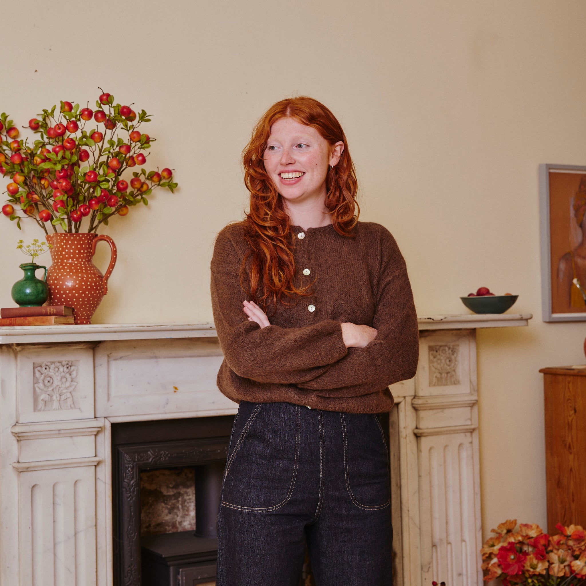 Mohair Cardigan - Cocoa