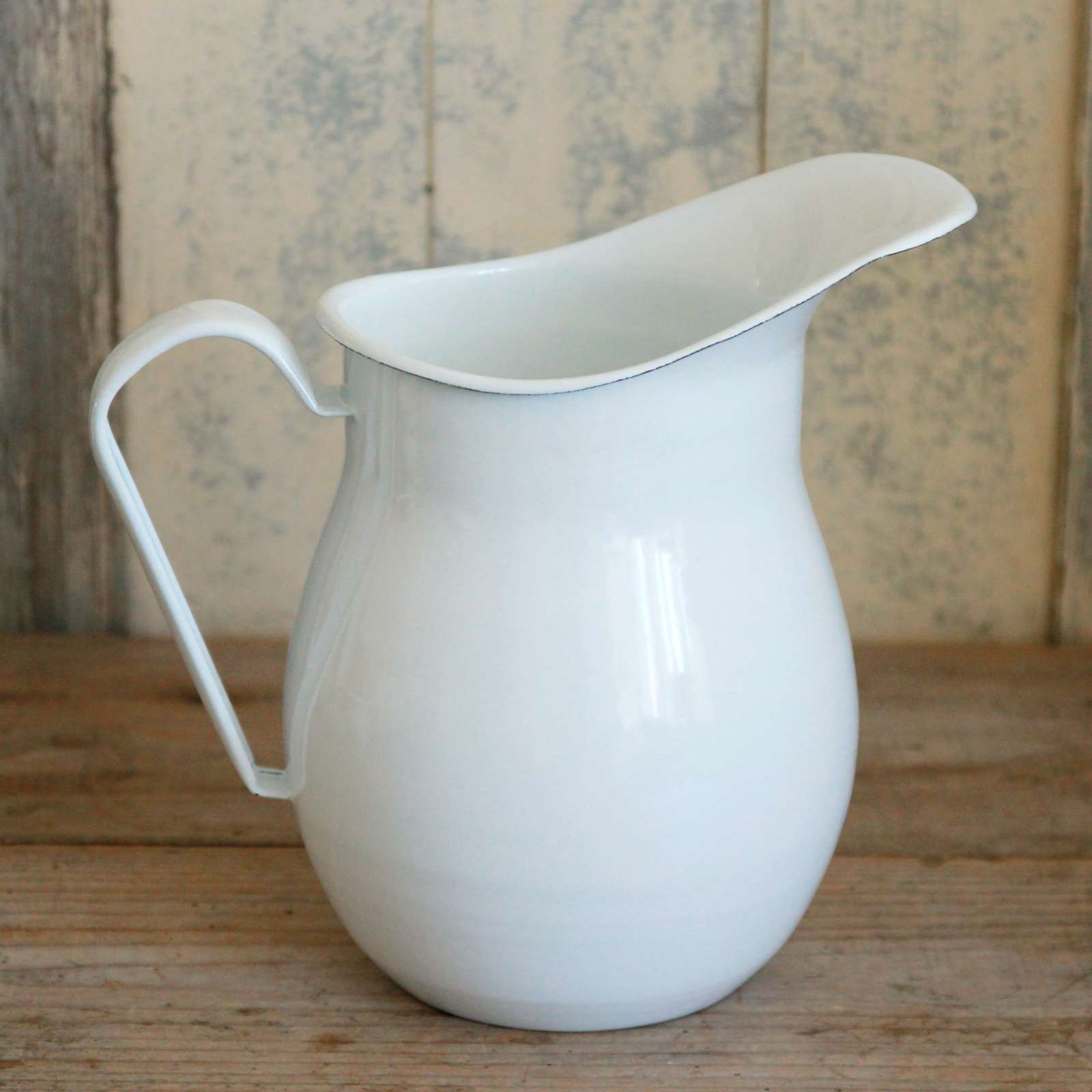 White Enamel Jug