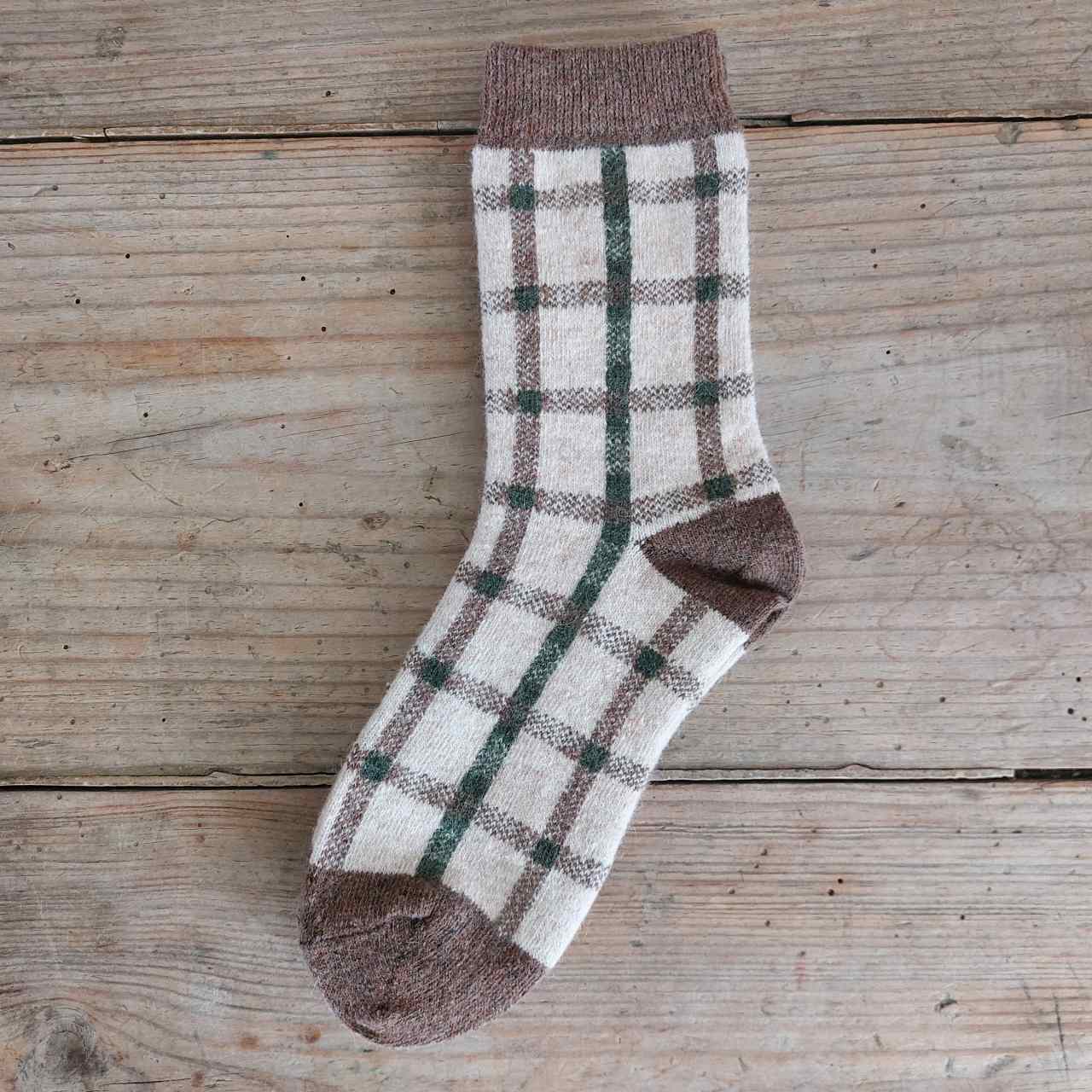 Check Women's Cosy Patterned Socks