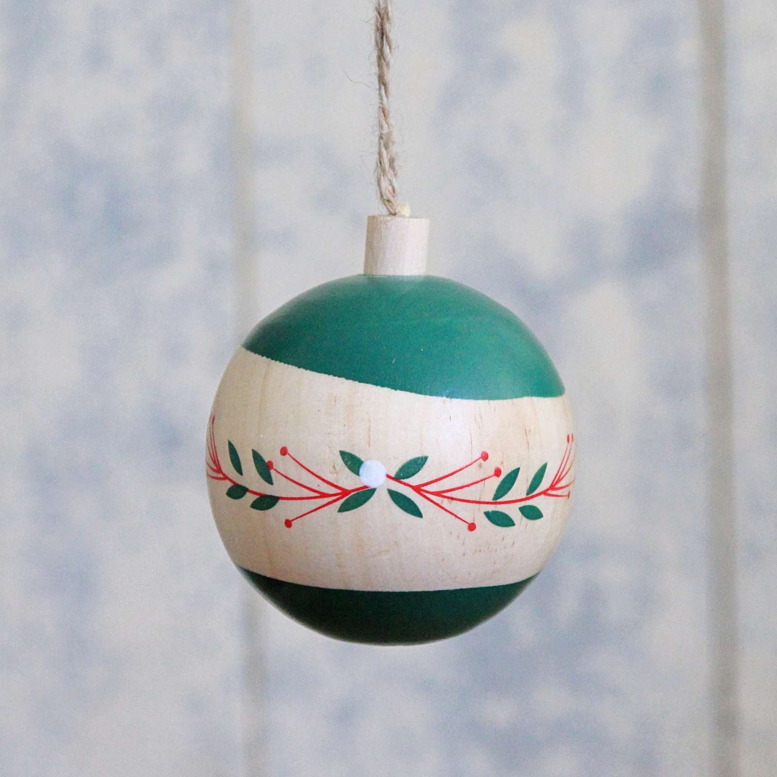 Traditional Wooden Alpine Bauble