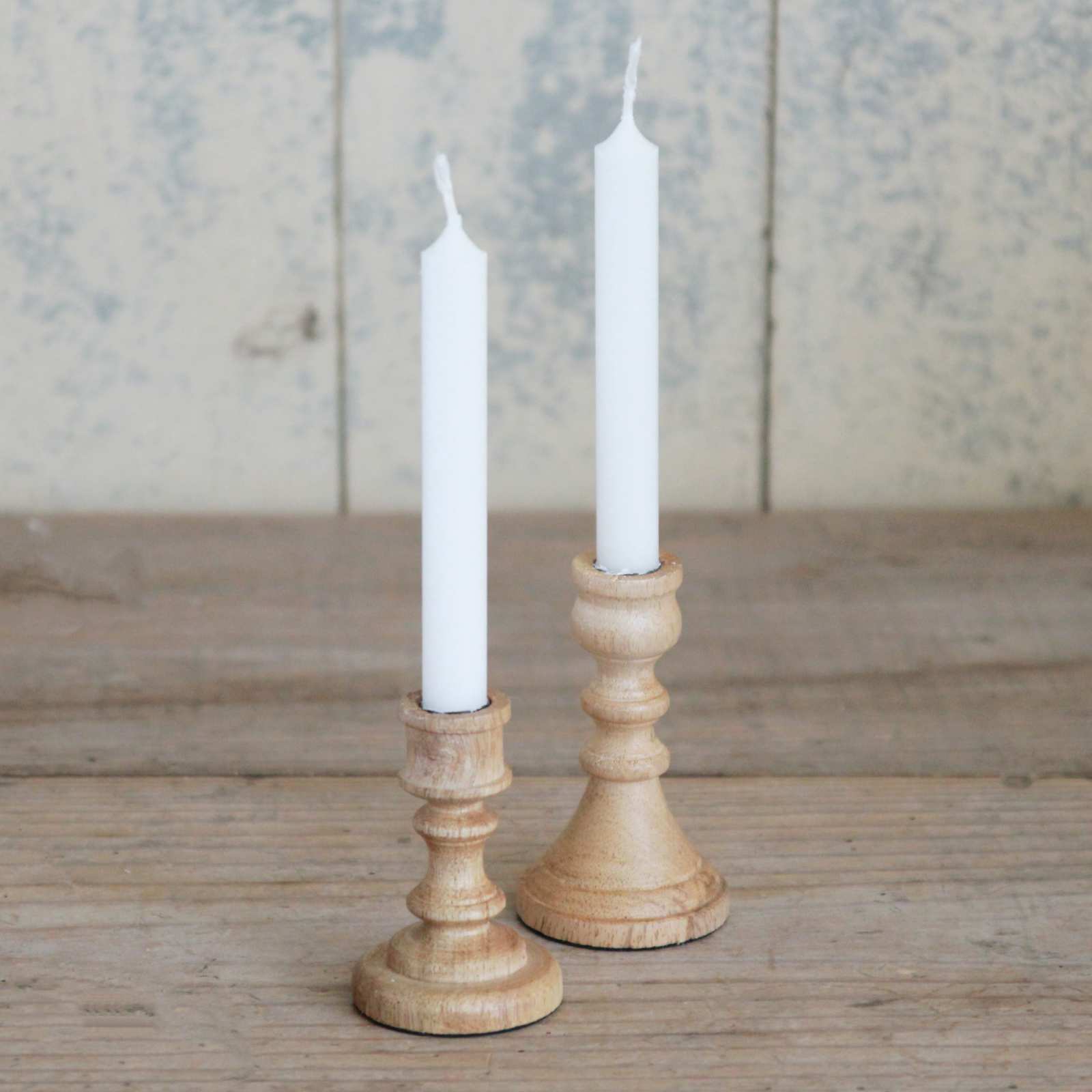 Petite Wooden Taper Candle Holder